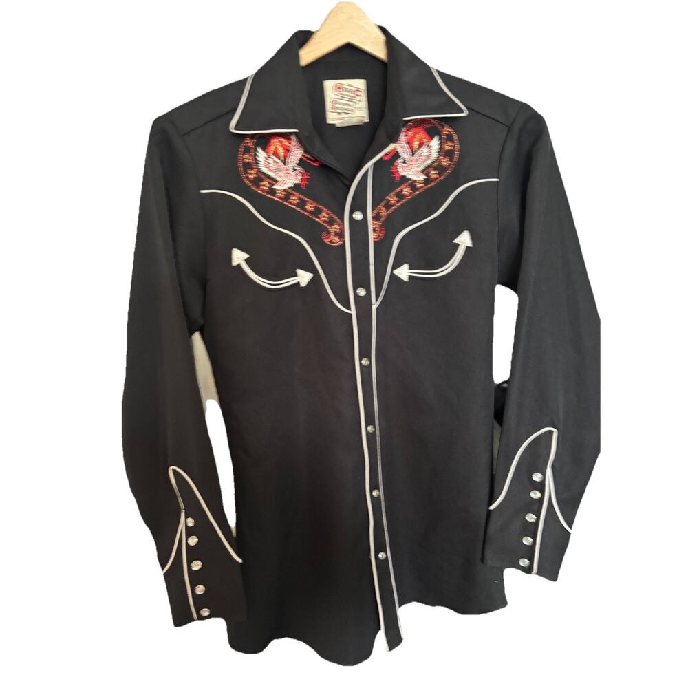 H Bar C Ranchwear Vintage Rockabilly Size 14.5